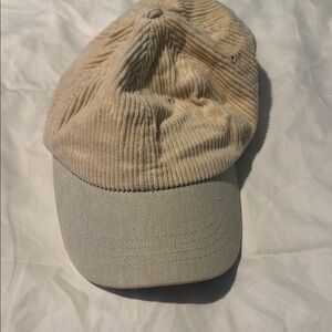 Empyre Beige Corduroy Baseball Cap